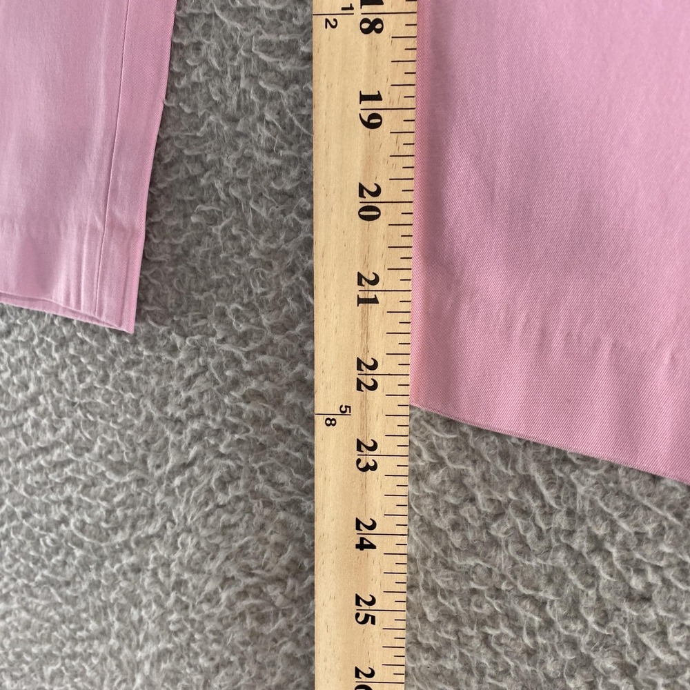 Talbots Perfect Crop Pants Womens 2P Pink Curvy Slim Leg Stretch Twill Ankle‎ - Picture 11 of 16